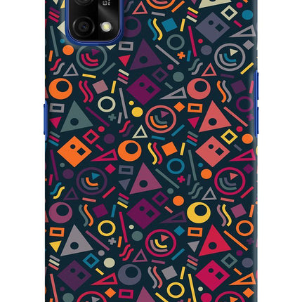 Geometric Abstract Realme 7 Pro Hard Case Back Cover by Casekaro
