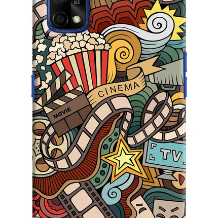 Cinema Abstract Realme 7 Pro Hard Case Back Cover by Casekaro