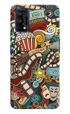 Cinema Abstract Realme 7 Pro Hard Case Back Cover by Casekaro