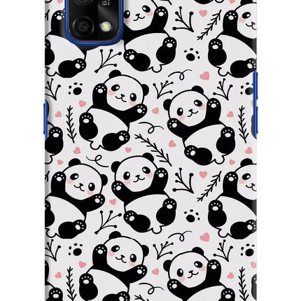 Cute Panda Realme 7 Pro Hard Case Back Cover by Casekaro
