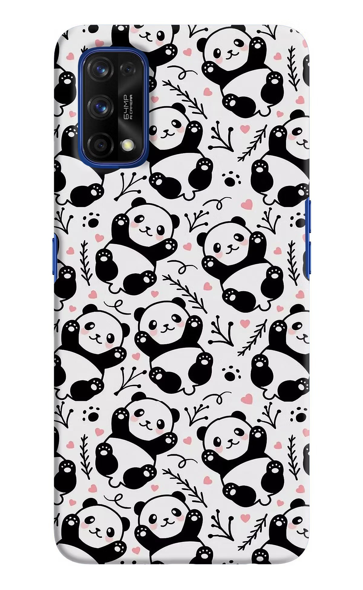 Cute Panda Realme 7 Pro Hard Case Back Cover by Casekaro