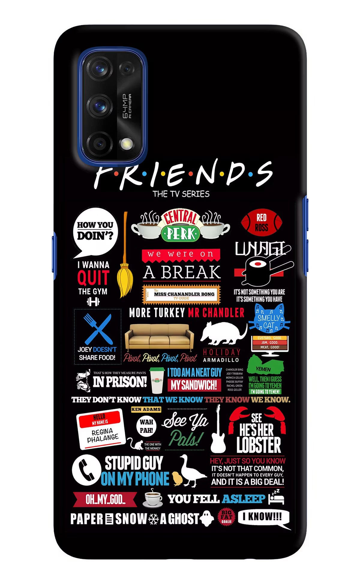FRIENDS Realme 7 Pro Hard Case Back Cover by Casekaro