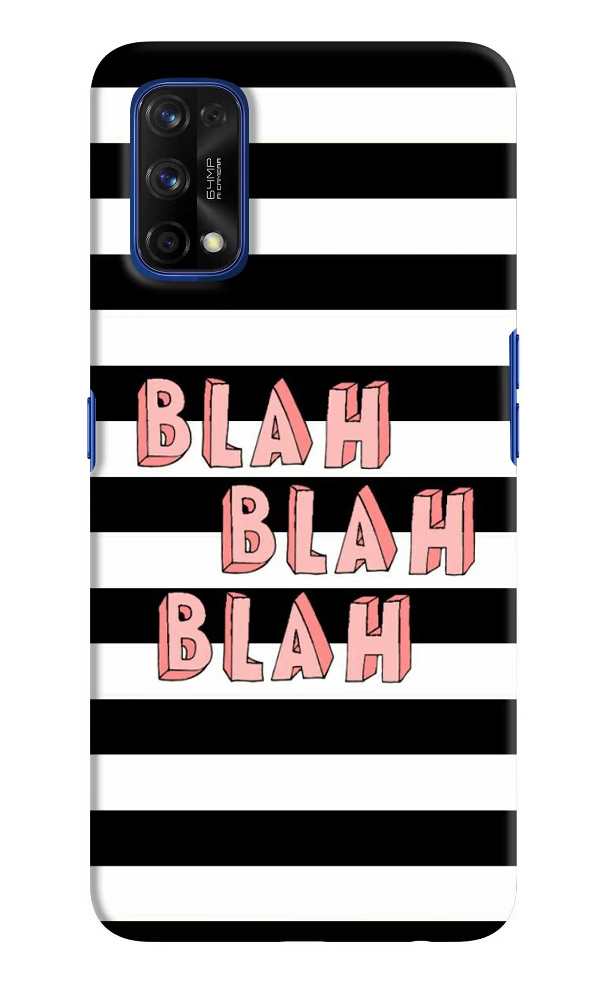 Blah Blah Blah Realme 7 Pro Hard Case Back Cover by Casekaro