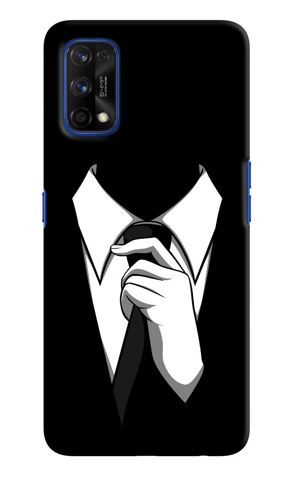 Black Tie Realme 7 Pro Hard Case Back Cover by Casekaro