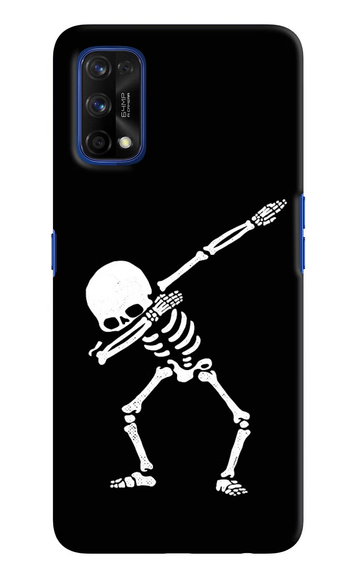 Dabbing Skeleton Art Realme 7 Pro Hard Case Back Cover by Casekaro