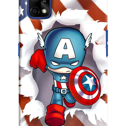 Captain America Realme 7 Pro Hard Case Back Cover by Casekaro