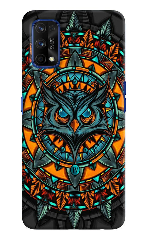 Angry Owl Art Realme 7 Pro Back Cover