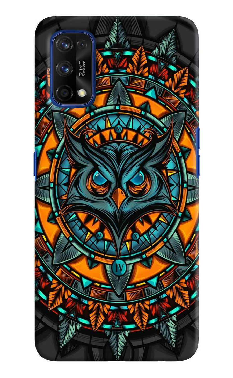 Angry Owl Art Realme 7 Pro Back Cover, Hard case
