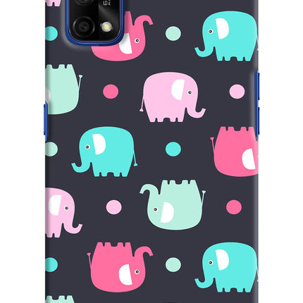 Elephants Realme 7 Pro Hard Case Back Cover by Casekaro