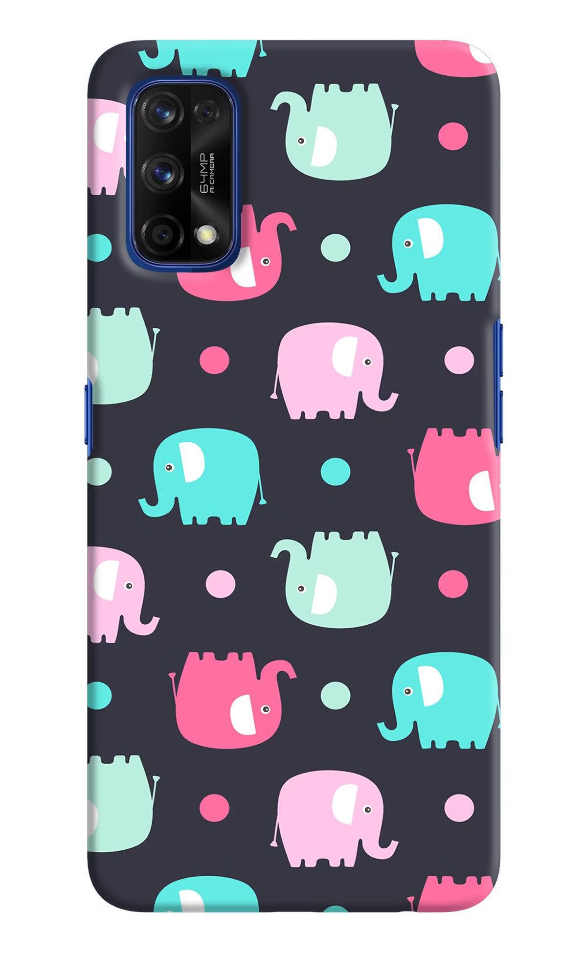 Elephants Realme 7 Pro Hard Case Back Cover by Casekaro