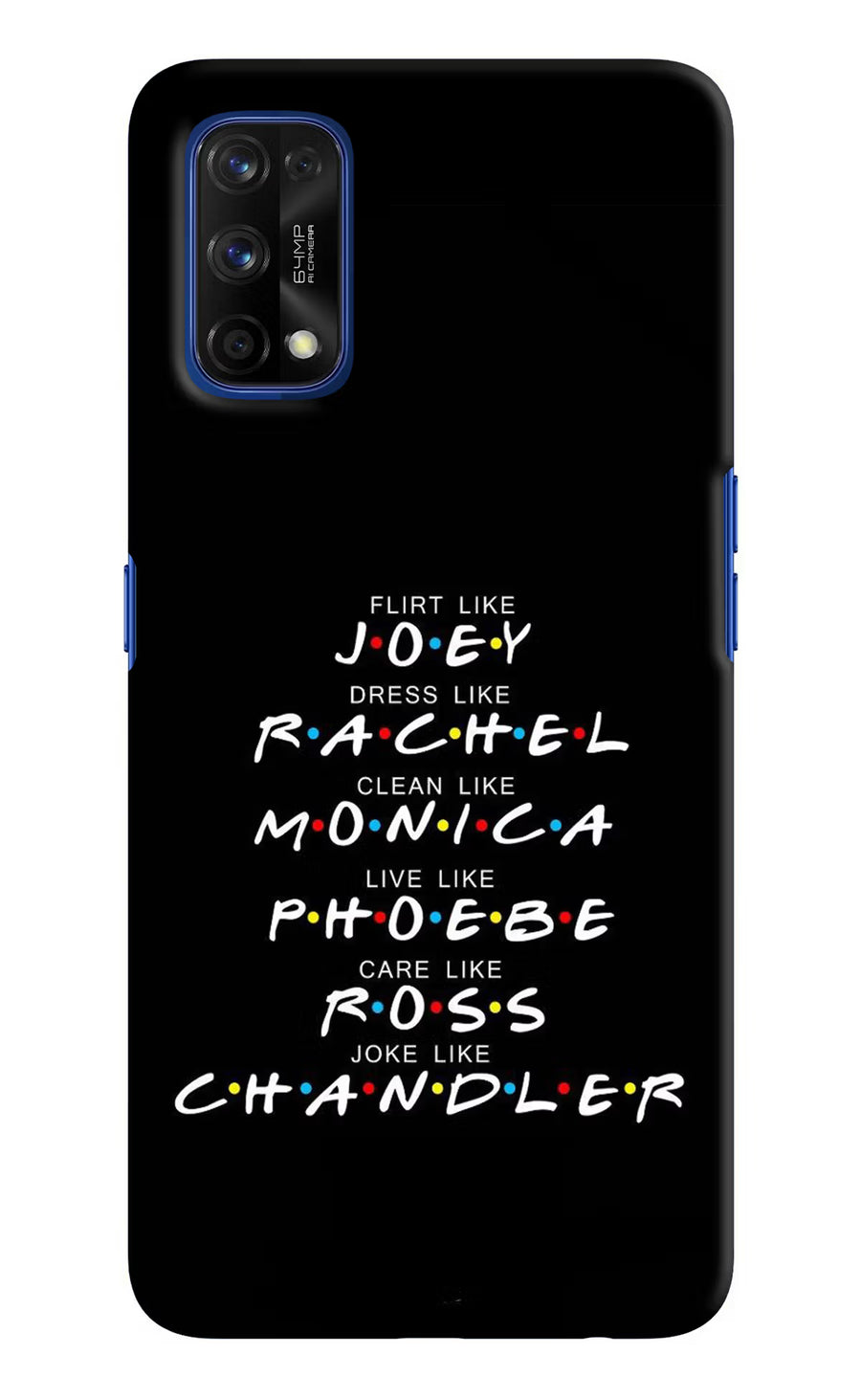 FRIENDS Character Realme 7 Pro Back Cover, Hard case