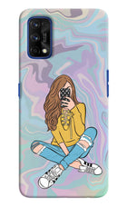 Selfie Girl Realme 7 Pro Hard Case Back Cover by Casekaro