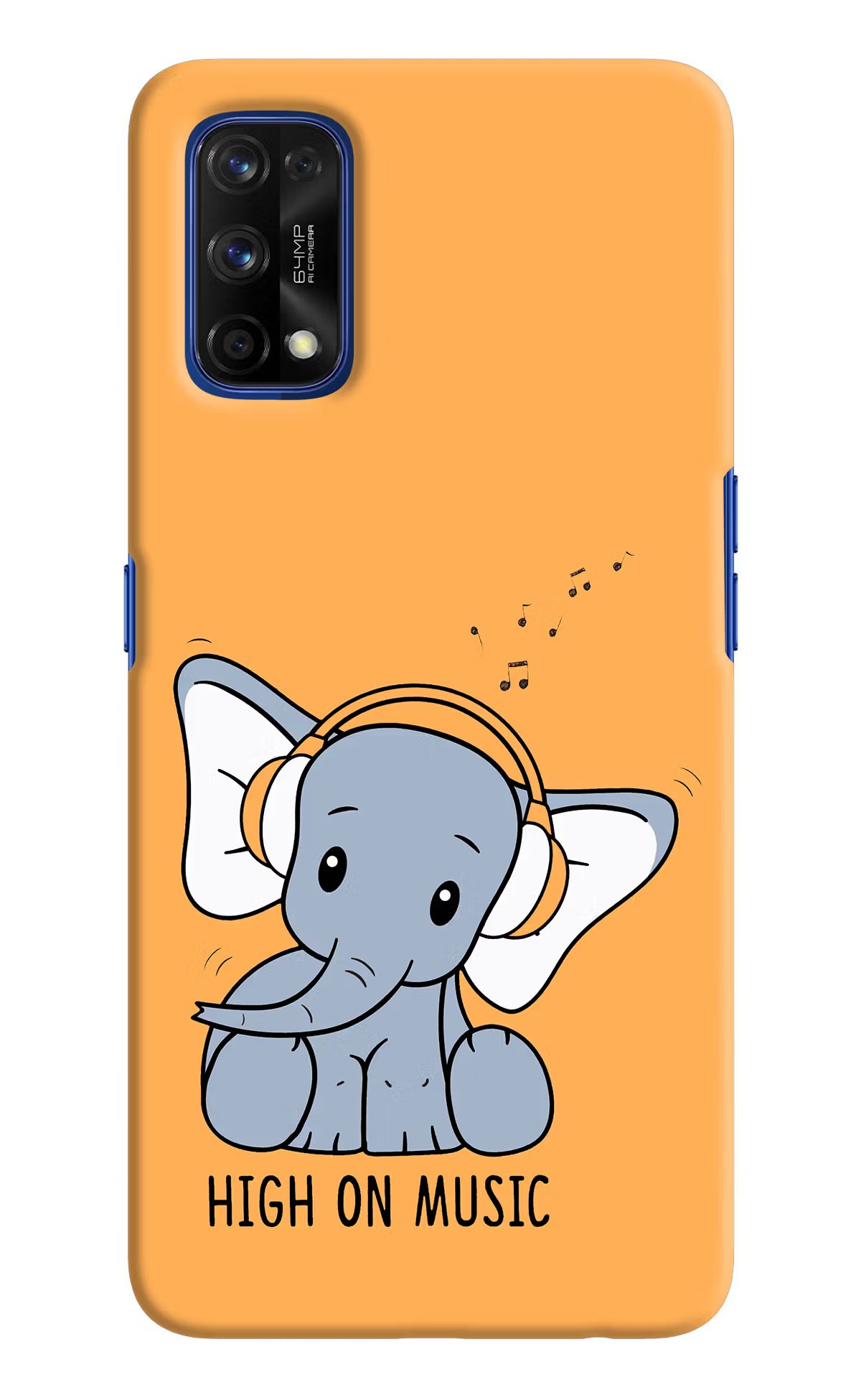 High On Music Realme 7 Pro Hard Case Back Cover by Casekaro