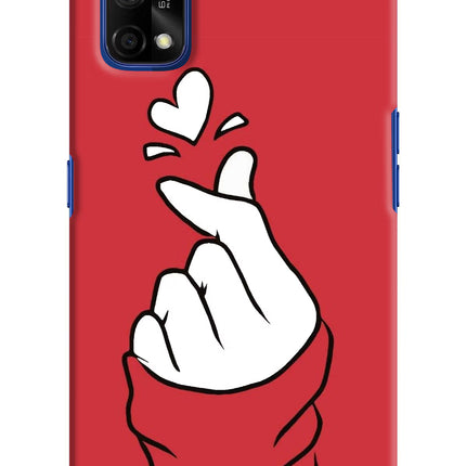 Korean Love Sign Realme 7 Pro Hard Case Back Cover by Casekaro
