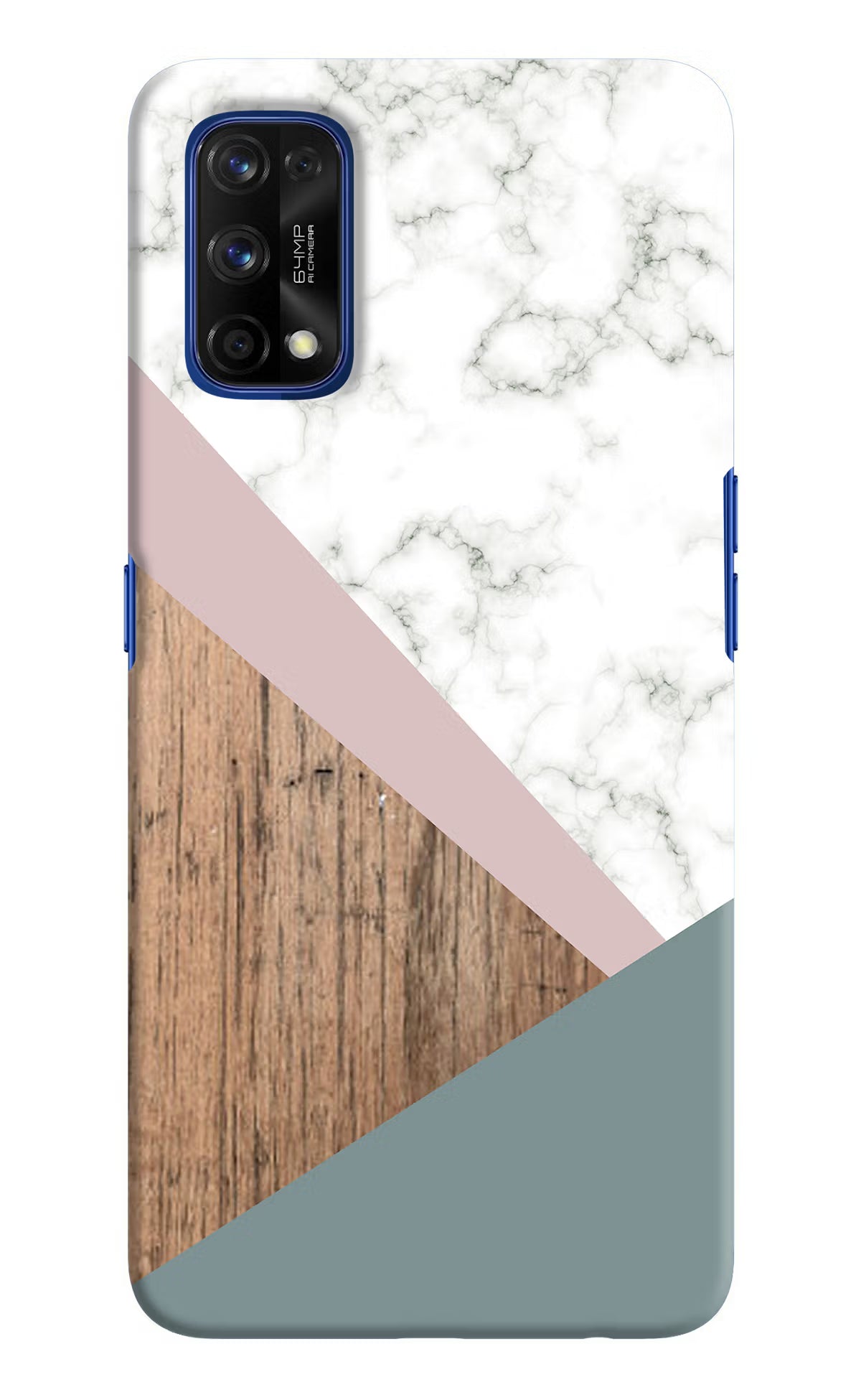 Marble wood Abstract Realme 7 Pro Hard Case Back Cover by Casekaro
