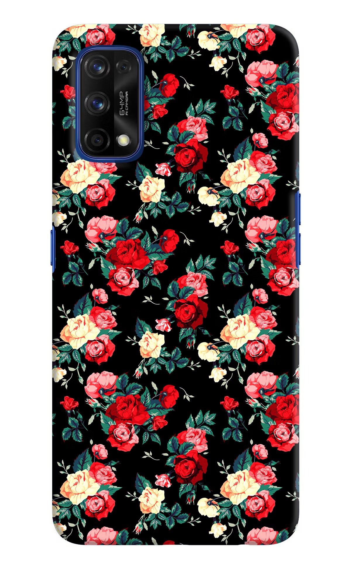 Rose Pattern Realme 7 Pro Hard Case Back Cover by Casekaro