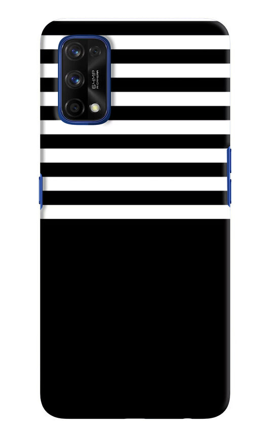 Black and White Print Realme 7 Pro Hard Case Back Cover by Casekaro