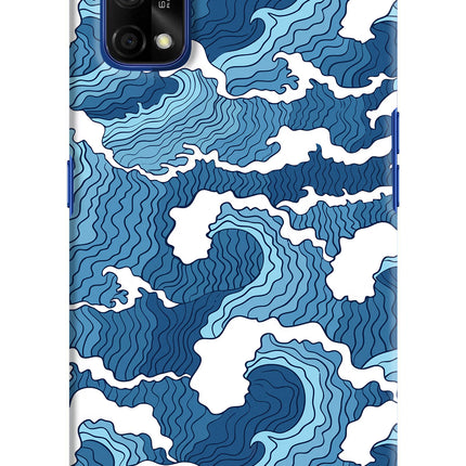 Blue Waves Realme 7 Pro Hard Case Back Cover by Casekaro