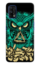 Green Owl Realme 7 Pro Hard Case Back Cover by Casekaro