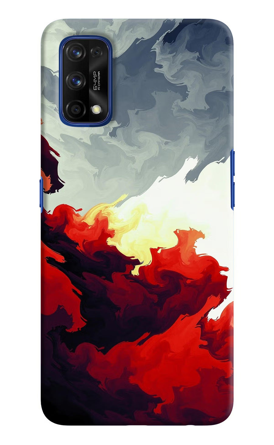 Fire Cloud Realme 7 Pro Back Cover, Hard case