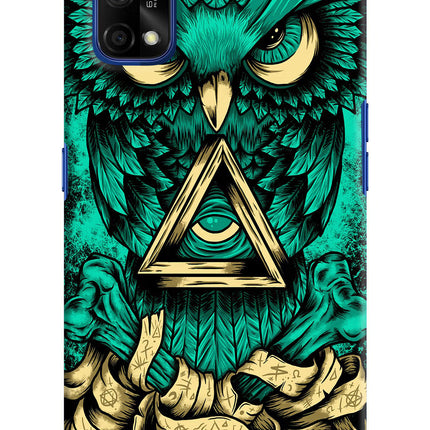 Green Owl Realme 7 Pro Hard Case Back Cover by Casekaro