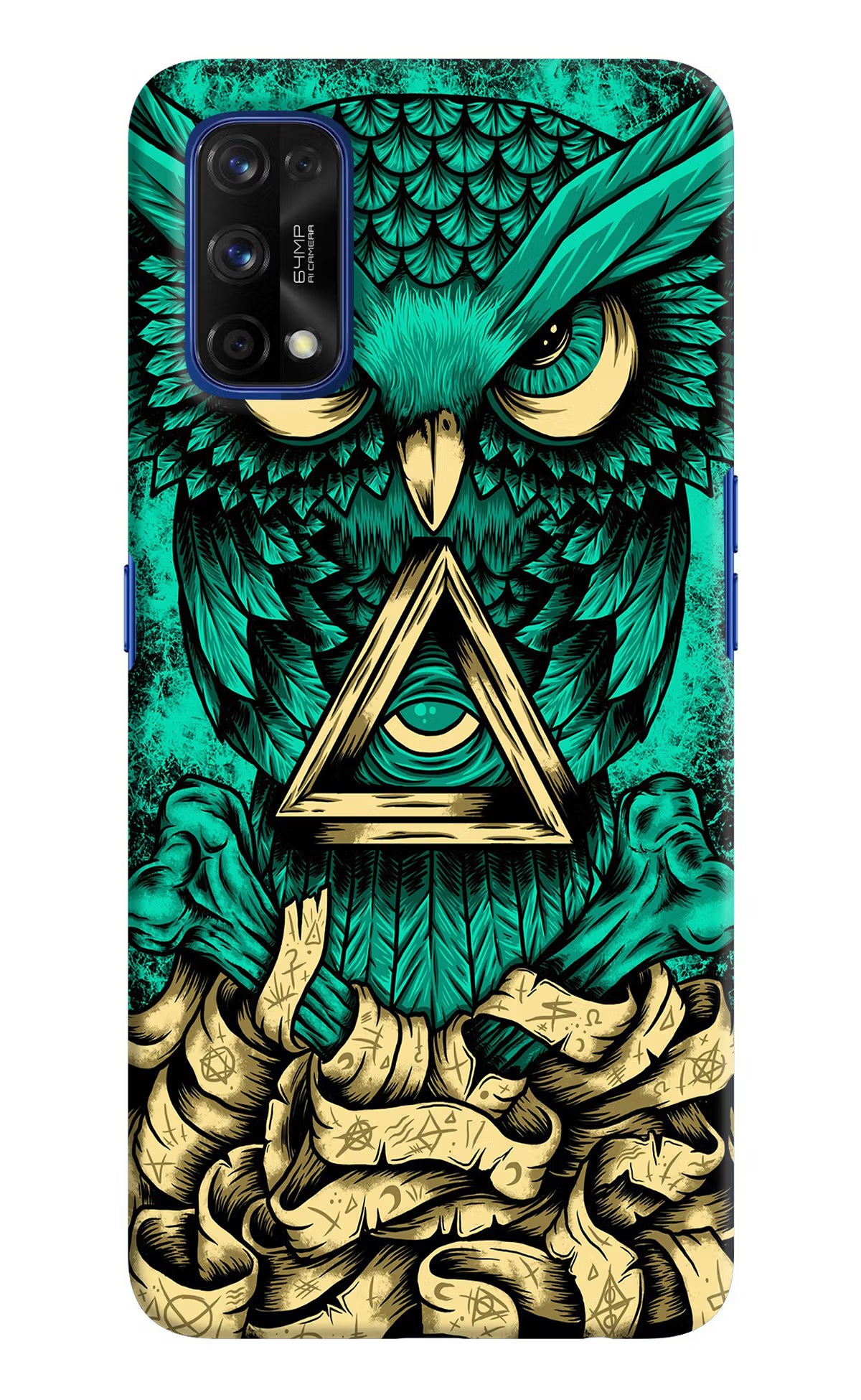 Green Owl Realme 7 Pro Hard Case Back Cover by Casekaro