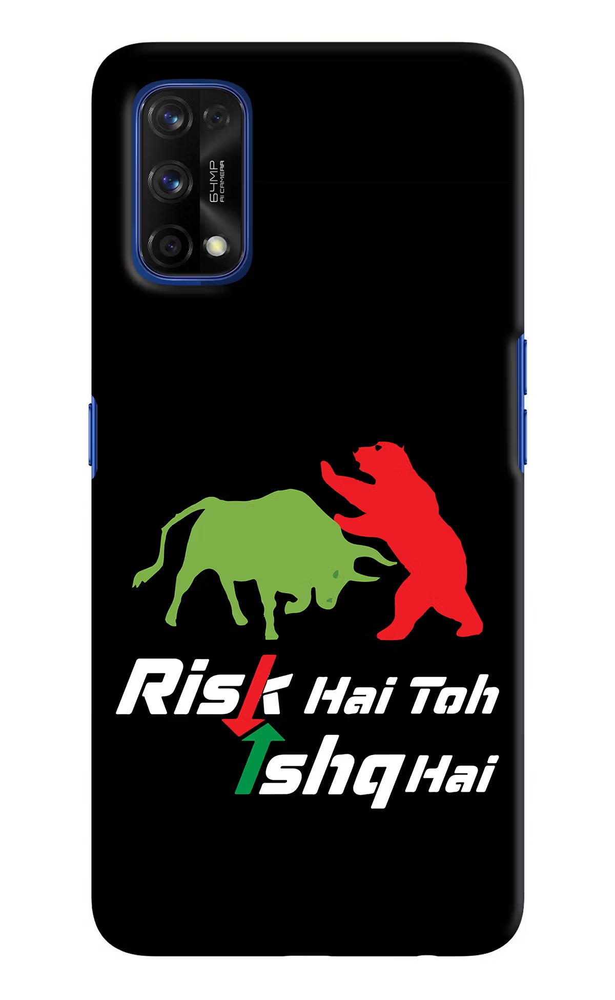 Risk Hai Toh Ishq Hai Realme 7 Pro Hard Case Back Cover by Casekaro