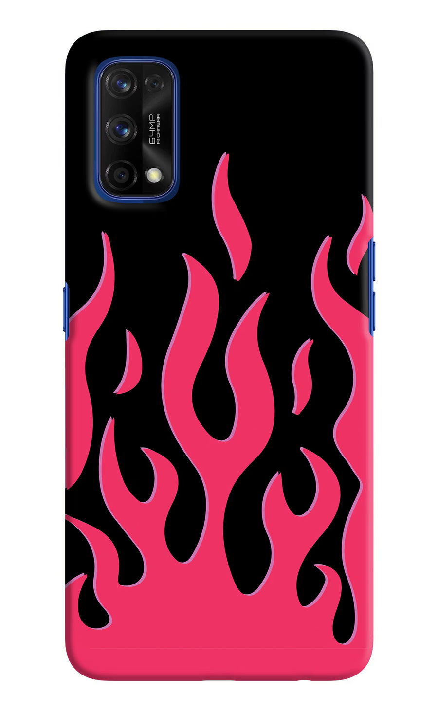 Fire Flames Realme 7 Pro Back Cover, Hard case