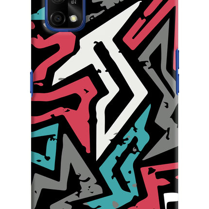 Geometric Graffiti Realme 7 Pro Hard Case Back Cover by Casekaro