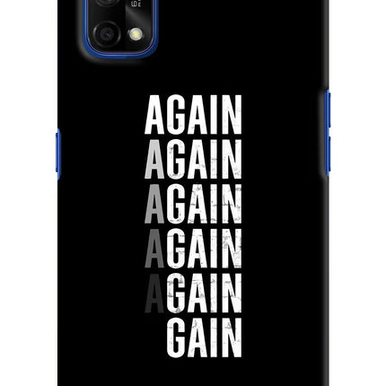Again Again Gain Realme 7 Pro Hard Case Back Cover by Casekaro