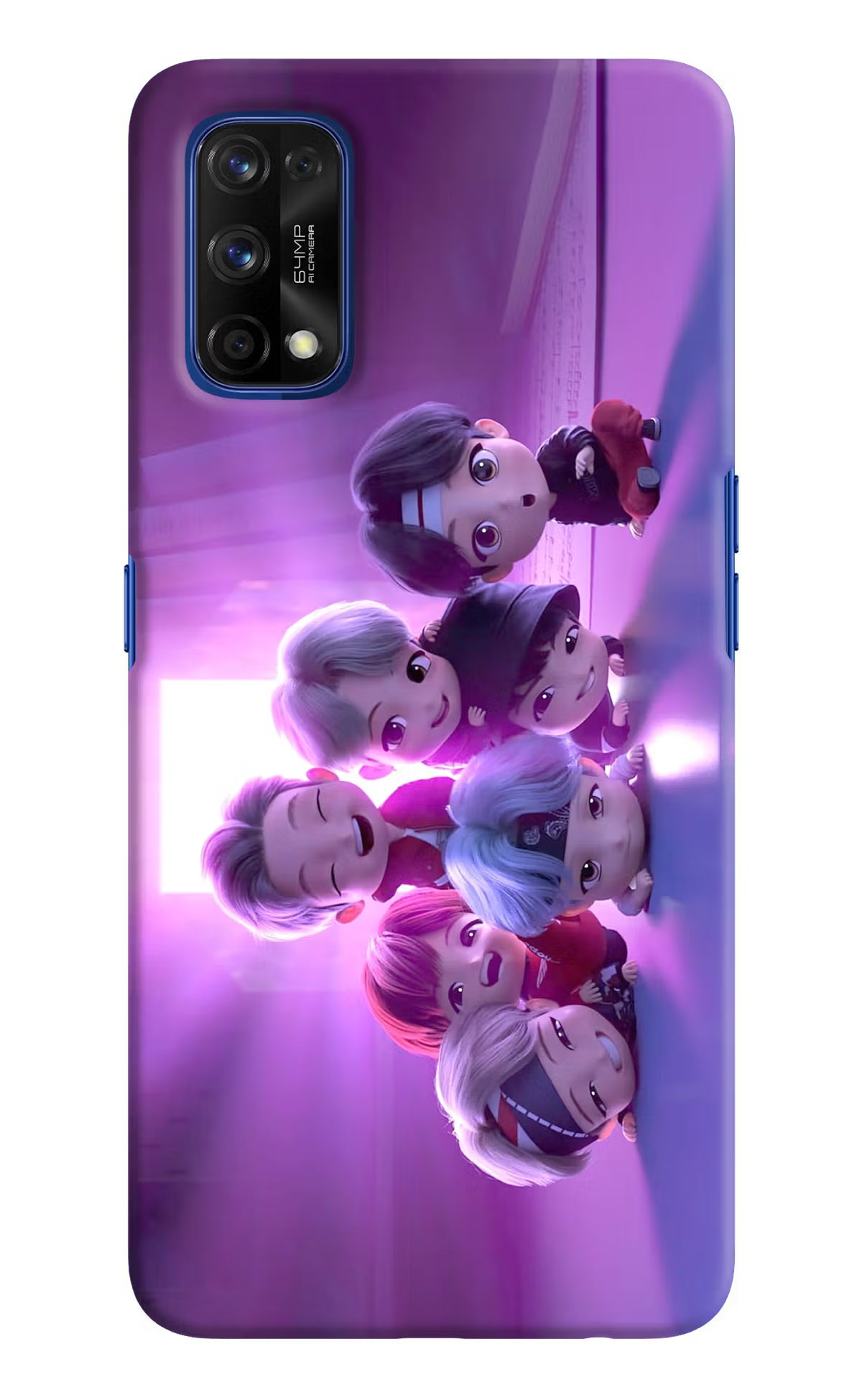 BTS Chibi Realme 7 Pro Hard Case Back Cover by Casekaro