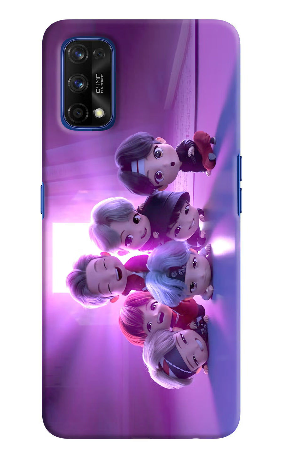 BTS Chibi Realme 7 Pro Back Cover, Hard case