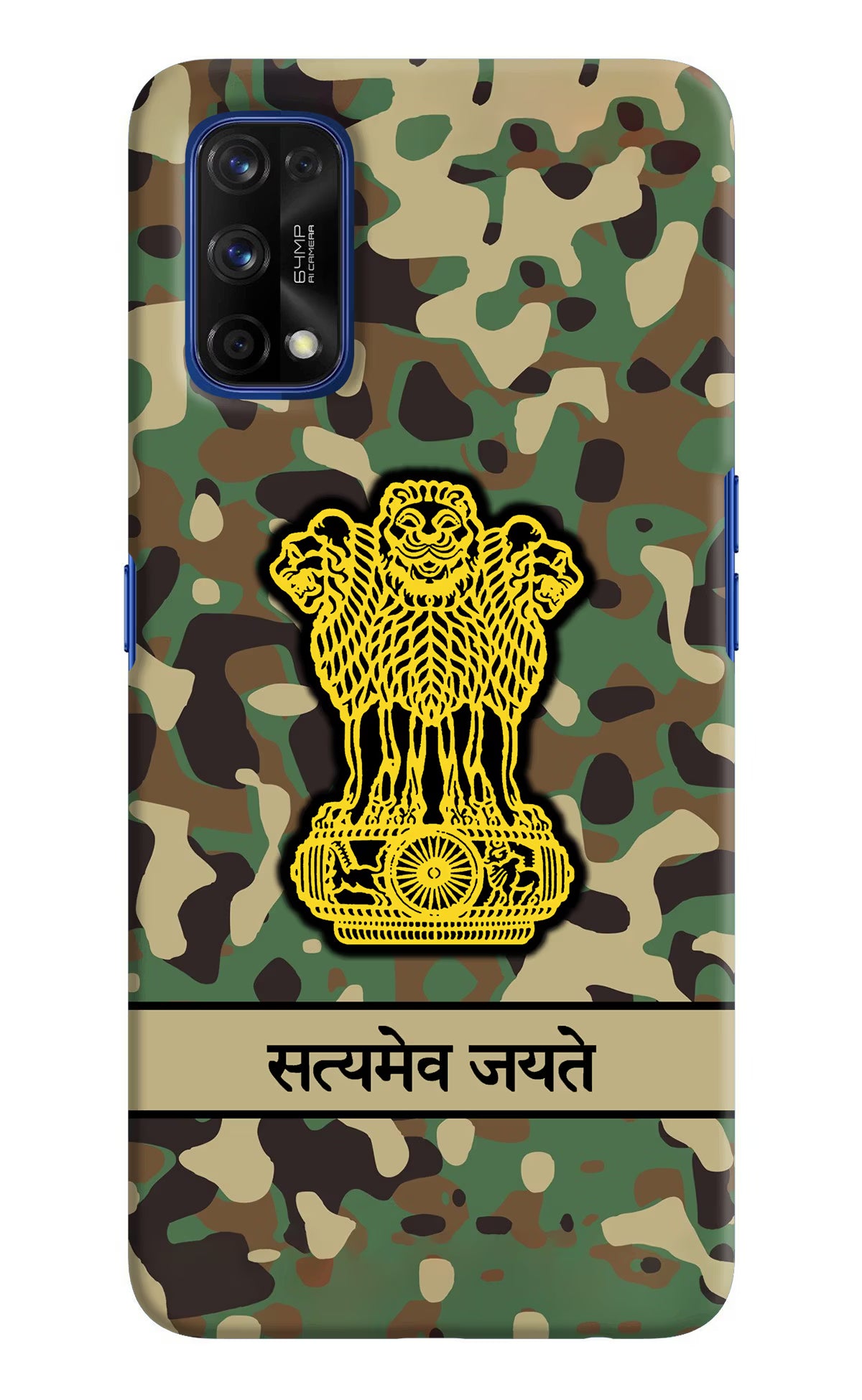 Satyamev Jayate Army Realme 7 Pro Hard Case Back Cover by Casekaro