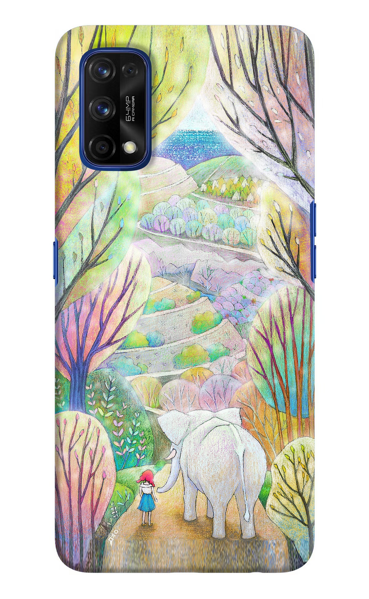 Nature Painting Realme 7 Pro Hard Case Back Cover by Casekaro