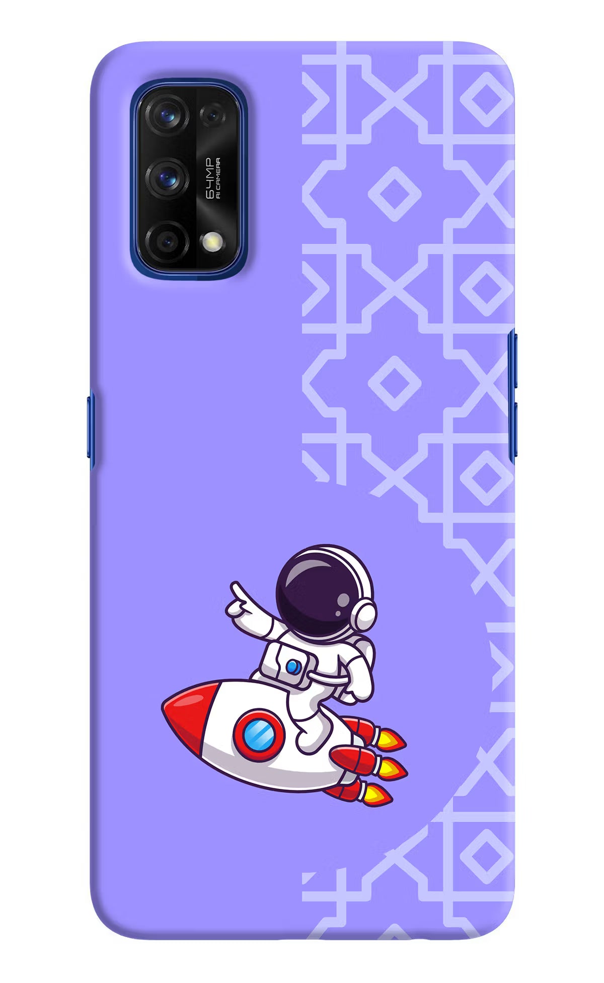Cute Astronaut Realme 7 Pro Hard Case Back Cover by Casekaro