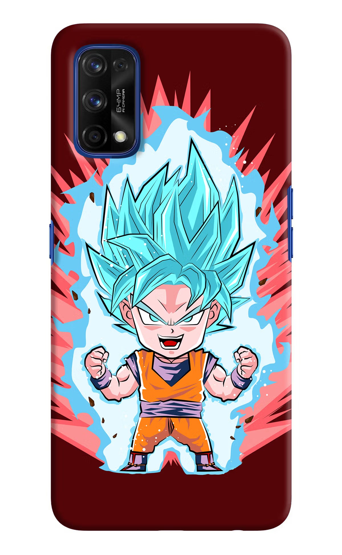 Goku Little Realme 7 Pro Hard Case Back Cover by Casekaro