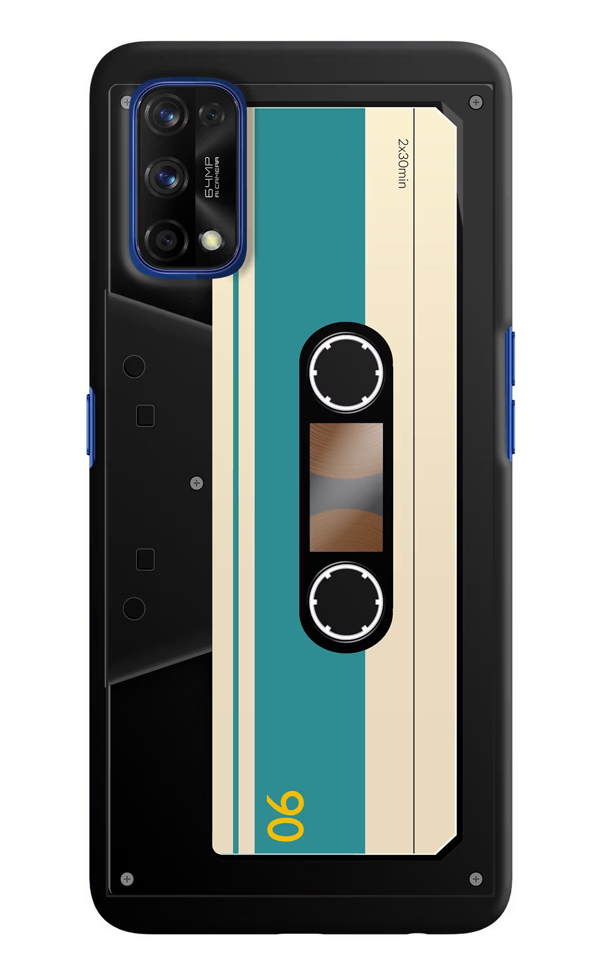 Cassette Realme 7 Pro Hard Case Back Cover by Casekaro