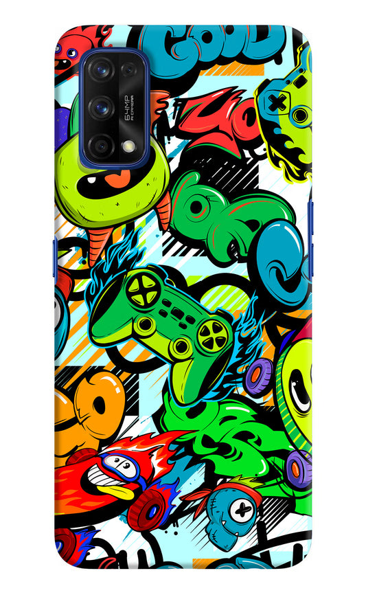 Game Doodle Realme 7 Pro Hard Case Back Cover by Casekaro