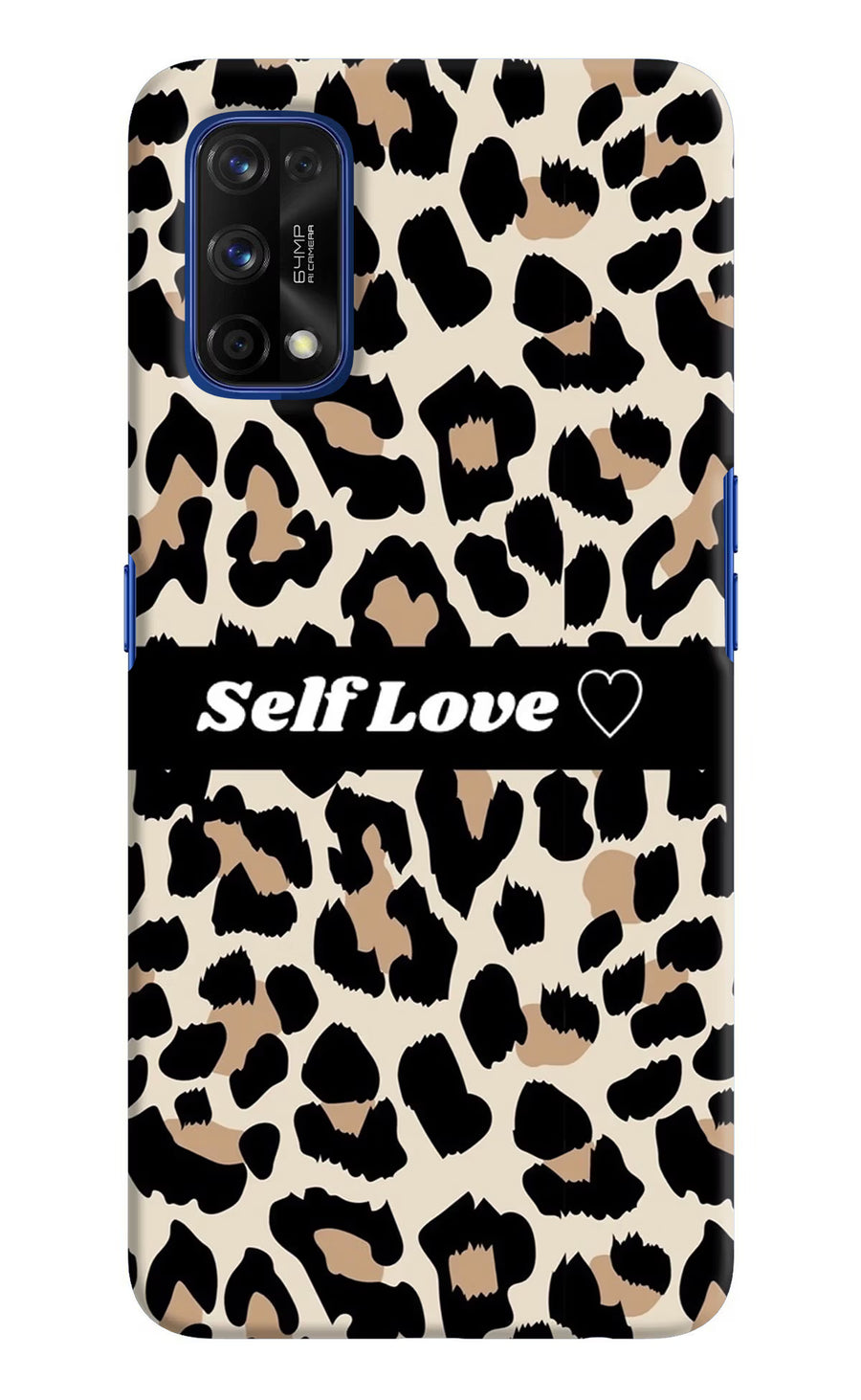 Leopard Print Self Love Realme 7 Pro Back Cover, Hard case