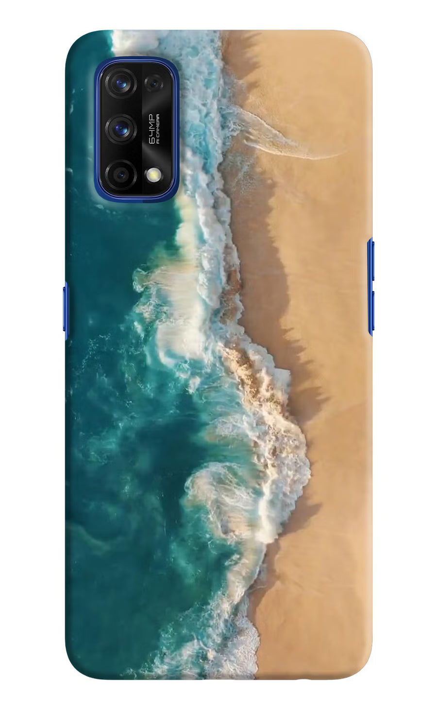 Ocean Beach Realme 7 Pro Back Cover, Hard case