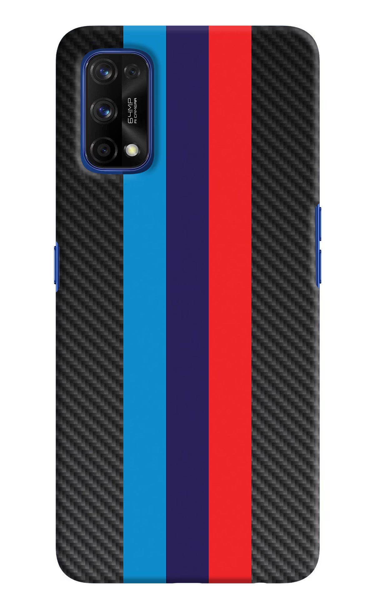 BMW Stripes Pattern Realme 7 Pro Hard Case Back Cover by Casekaro