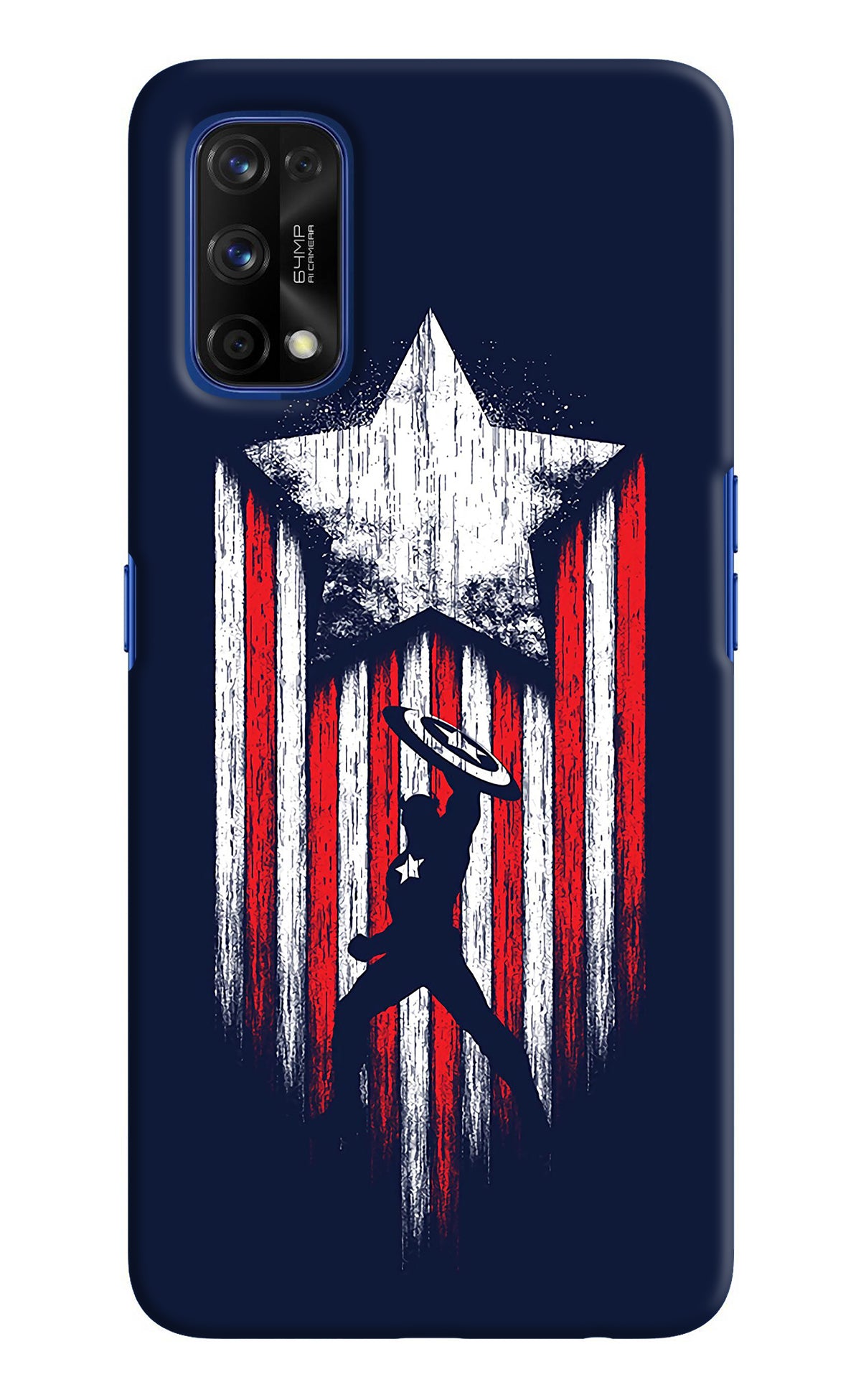 Captain America Marvel Art Realme 7 Pro Back Cover