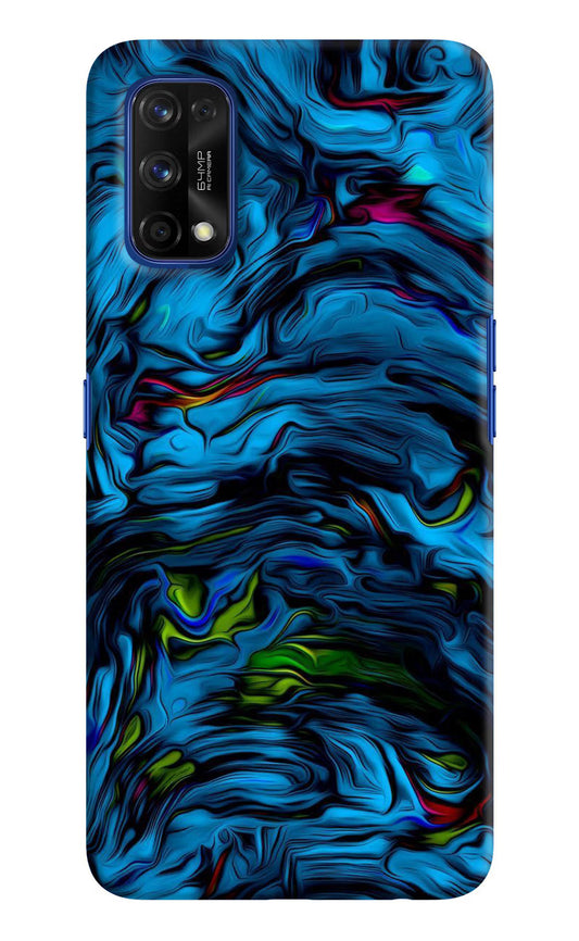 Dark Blue Abstract Realme 7 Pro Hard Case Back Cover by Casekaro