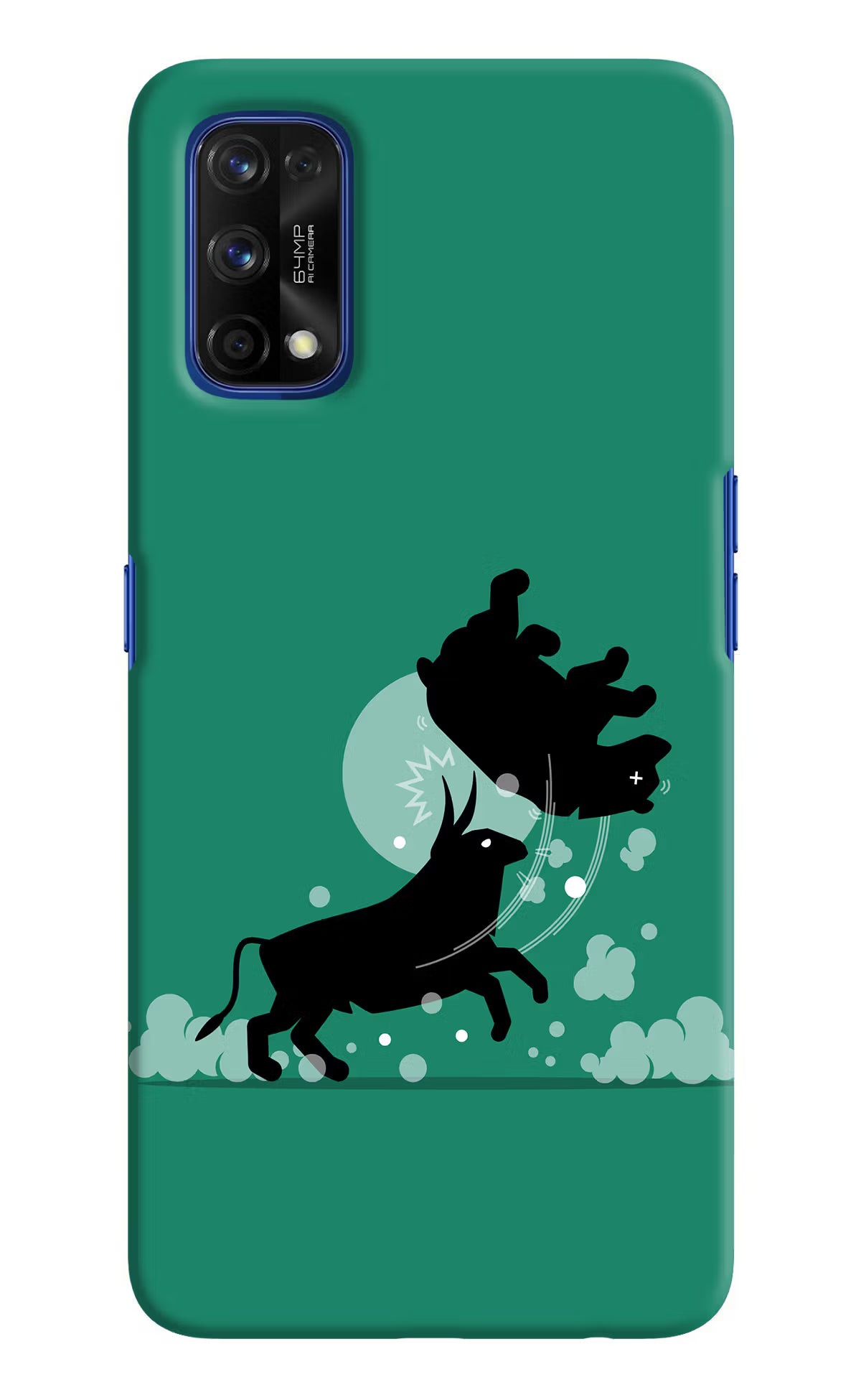Bull Conqueror Realme 7 Pro Hard Case Back Cover by Casekaro