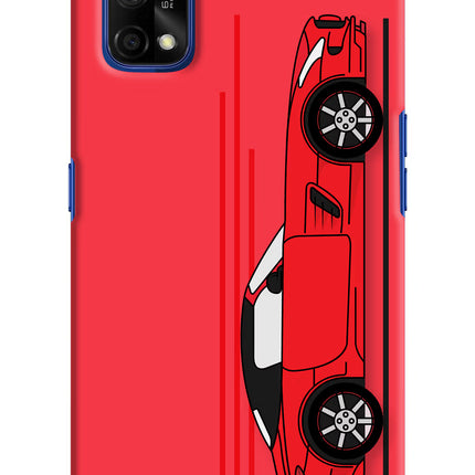 Red Velocity Realme 7 Pro Hard Case Back Cover by Casekaro