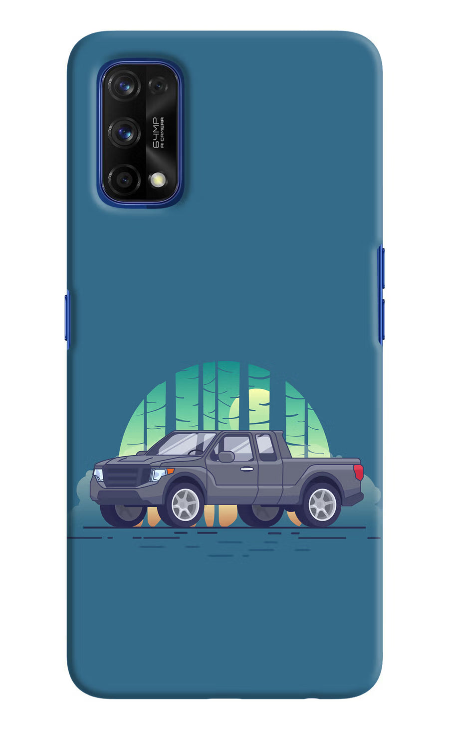 Retro Garage Vibe Realme 7 Pro Back Cover, Hard case