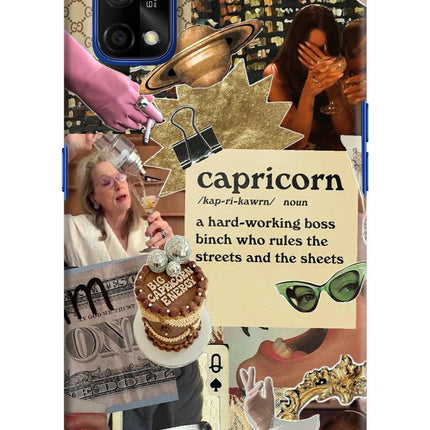 Capricorn Zodiac Realme 7 Pro Hard Case Back Cover by Casekaro