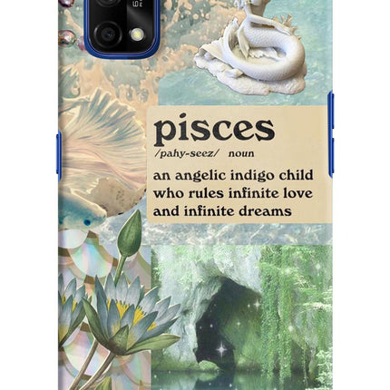 Pisces Zodiac Realme 7 Pro Hard Case Back Cover by Casekaro