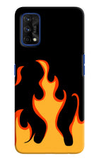 Fired Up – Black Realme 7 Pro Hard Case Back Cover by Casekaro