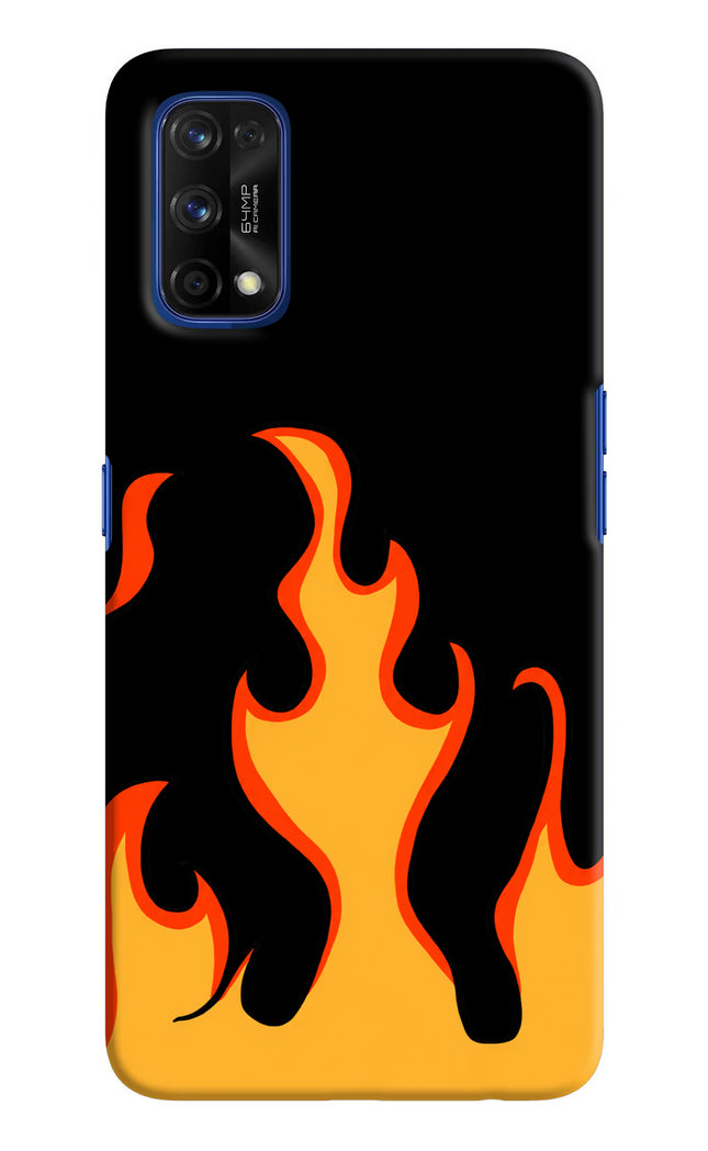 Fired Up – Black Realme 7 Pro Hard Case Back Cover by Casekaro